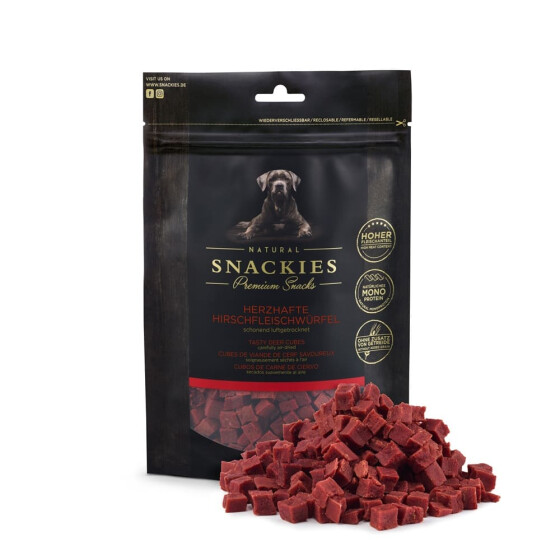 8+1 Vorteils-Set Herzhafte Hirschfleischwürfel 170g
